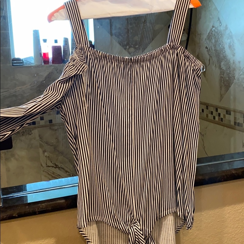 striped blouse